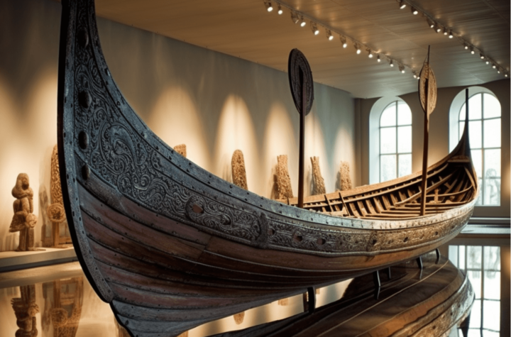 Viking ship that is AI generated